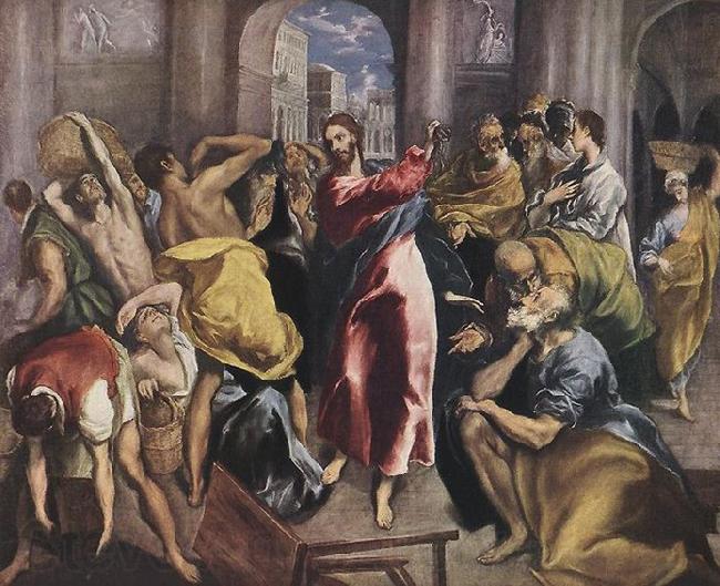El Greco Christus treibt die Handler aus dem Tempel Germany oil painting art